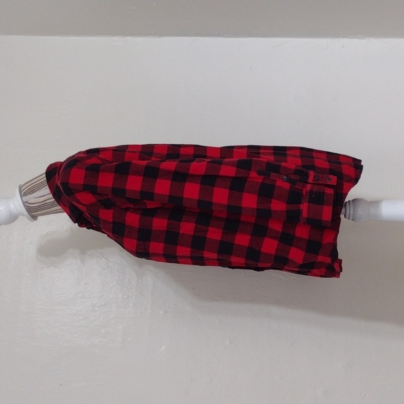 Woolrich Red Buffalo Check Pemberton Boyfriend Flannel Shirt Size S - Picture 4 of 11